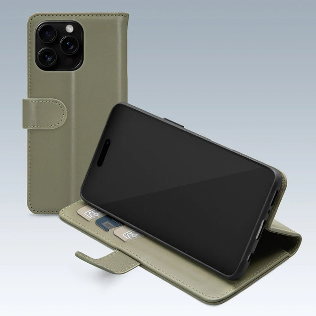 Mobilize Premium Gelly Wallet Book Case Apple Iphone 16 Pro Max Green