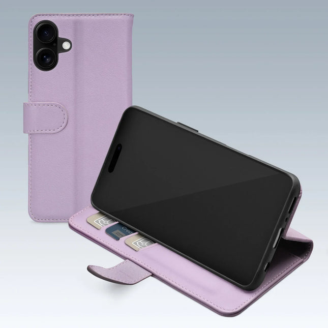 Mobilize Premium Gelly Wallet Book Case Apple Iphone 16 Plus Purple