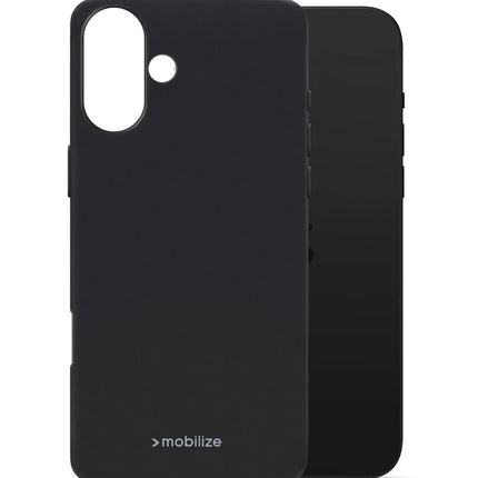 Mobilize Rubber Gelly Case Apple Iphone 16 Plus Matt Black