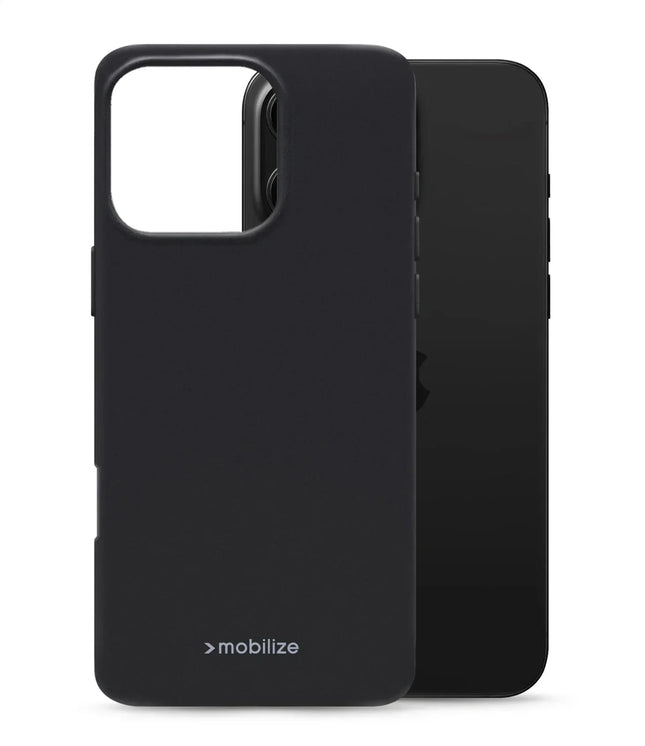 Mobilize Rubber Gelly Case Apple Iphone 16 Pro Matt Black