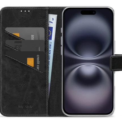 My Style Flex Wallet For Apple Iphone 16 Black