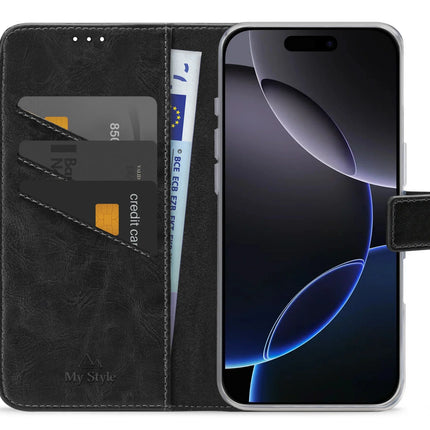 My Style Flex Wallet For Apple Iphone 16 Pro Black