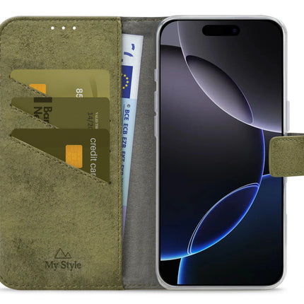 My Style Flex Wallet For Apple Iphone 16 Pro Olive