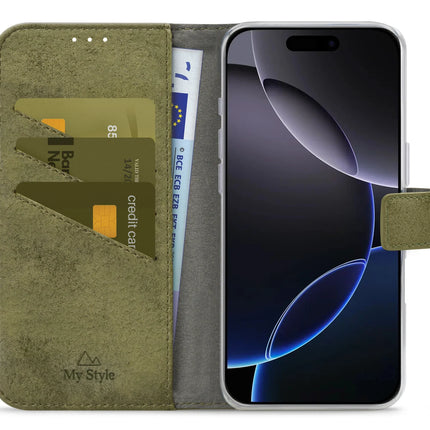My Style Flex Wallet For Apple Iphone 16 Pro Max Olive