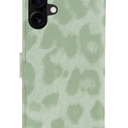 My Style Flex Wallet For Apple Iphone 16 Green Leopard