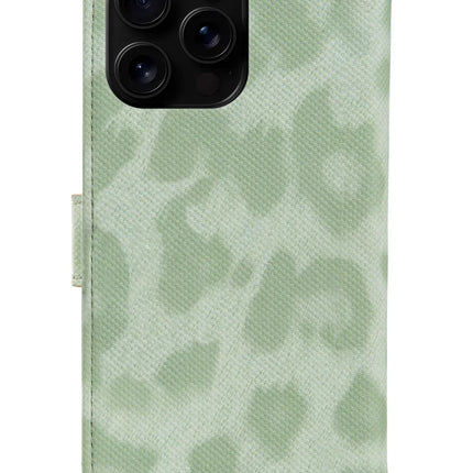 My Style Flex Wallet For Apple Iphone 16 Pro Max Green Leopard