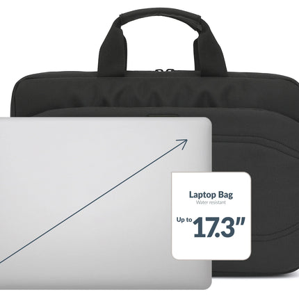 Mobilize Waterresistant Laptop Bag Up To 17.3Inch Black