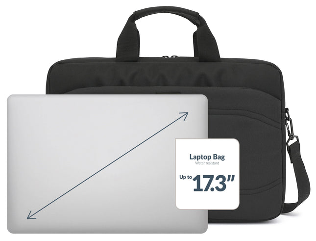 Mobilize Waterresistant Laptop Bag Up To 17.3Inch Black