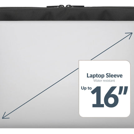 Mobilize Waterresistant Laptop Sleeve Up To 16Inch Black