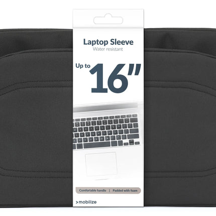 Mobilize Waterresistant Laptop Sleeve Up To 16Inch Black