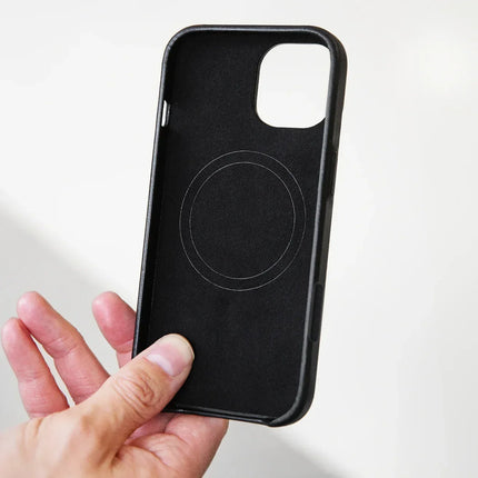 Mobilize Magsafe Compatible Premium Leather Case Apple Iphone 16 Pro Max Black