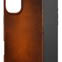 Mobilize leren hoesje in cognac kleur om iPhone 16 Plus