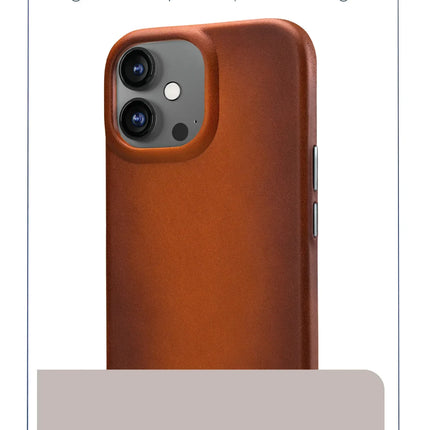 Mobilize Magsafe Compatible Premium Leather Case Apple Iphone 16 Plus Burned Cognac
