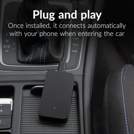 Mobilize Adapter For Wireless Apple Carplay/Android Auto Black