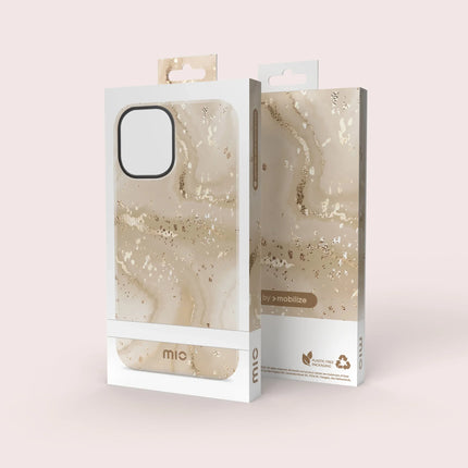 Mio By Mobilize Mio Gold Marble Magsafe Compatible For Iphone 16 Pro Max