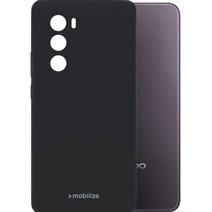 Mobilize Rubber Gelly Case Oppo Reno12 Matt Black