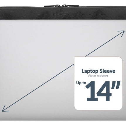 Mobilize Waterresistant Laptop Sleeve Up To 14Inch Black