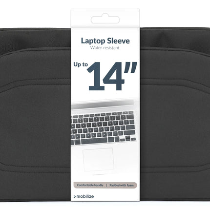 Mobilize Waterresistant Laptop Sleeve Up To 14Inch Black