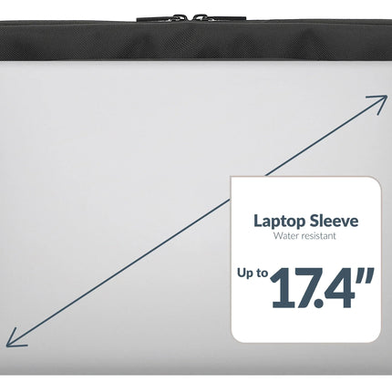 Mobilize Waterresistant Laptop Sleeve Up To 17.4Inch Black