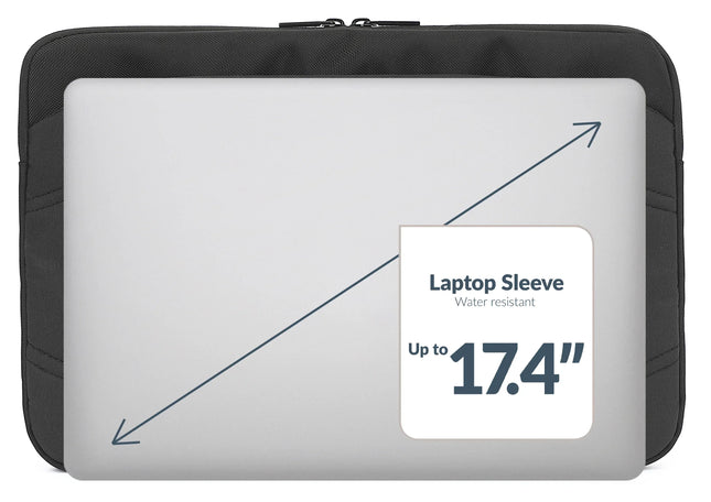 Mobilize Waterresistant Laptop Sleeve Up To 17.4Inch Black