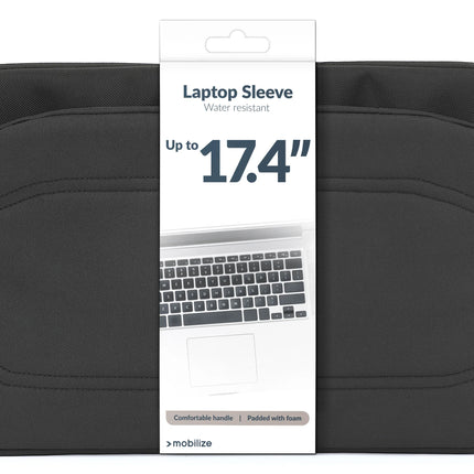 Mobilize Waterresistant Laptop Sleeve Up To 17.4Inch Black