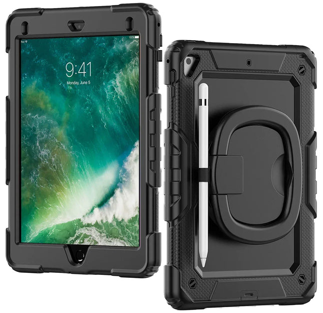 Mobilize Rotating Defender Case Stand Function For Apple Ipad 9.7 (17/18)/Air/Air 2/Pro 9.7 Black