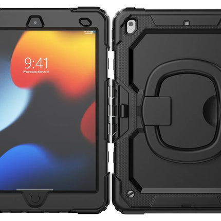 Mobilize Rotating Defender Case Stand Function For Apple Ipad 10.2 (2019/2020/2021) Black