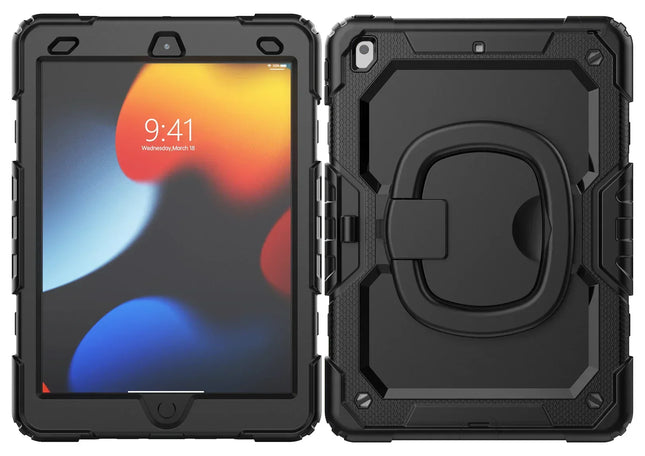 Mobilize Rotating Defender Case Stand Function For Apple Ipad 10.2 (2019/2020/2021) Black