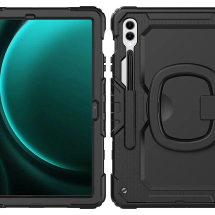 Mobilize Rotating Defender Case Stand Function For Samsung Galaxy Tab S9+/S9 Fe+/S10+ 12.4 Black