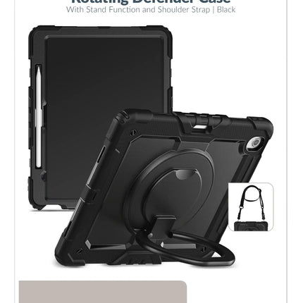 Mobilize Rotating Defender Case Stand Function For Samsung Galaxy Tab S9 Ultra/S10 Ultra 14.6 Black