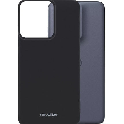 Mobilize Rubber Gelly Case Motorola Edge 50 Neo Matt Black