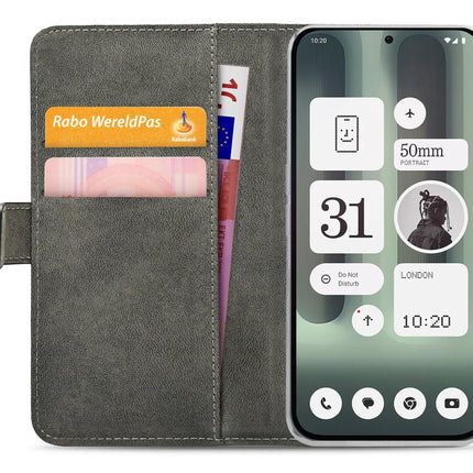 Mobilize Classic Gelly Wallet Book Case Nothing Phone (2A) Plus Black