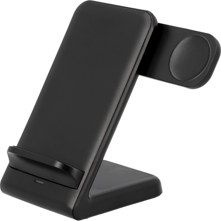 3 in 1 Wireless Charger Stand 15W - Black