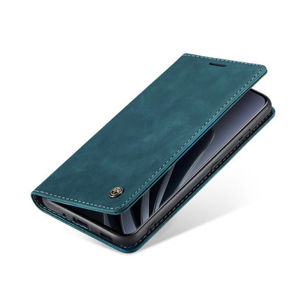Caseme Case OnePlus 10 Pro - Retro Wallet Case - Blue