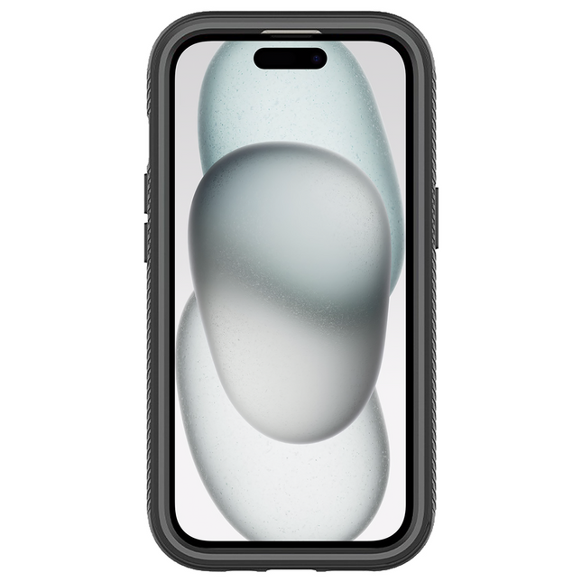 360 Defense Case - iPhone 15 Hoesje - Full Body Protection with Built-in Screenprotector - Black