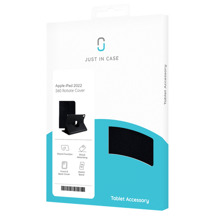 iPad 2025 (11th Gen) / iPad 2022 (10th Gen) - Rotating 360 Case - Black