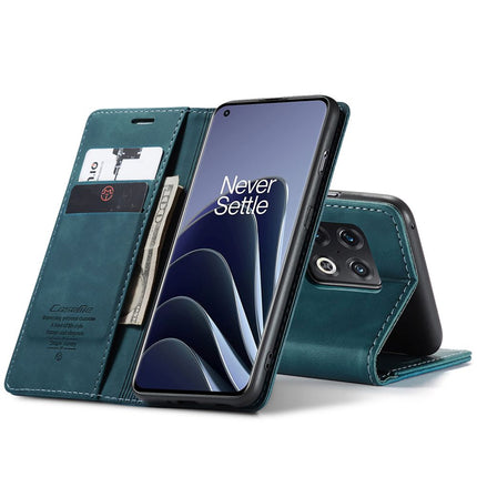 Caseme Case OnePlus 10 Pro - Retro Wallet Case - Blue