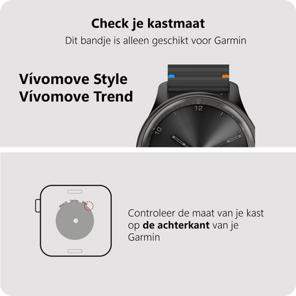ActiveFlex Strap - Garmin Vivomove Style / Trend - Black