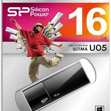 Silicon Power U05 Ultima Usb Pendrive 16Gb Usb 2.0 Black Silicon Power