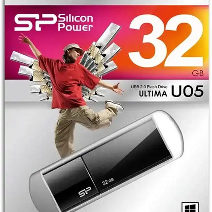 Silicon Power U05 Ultima Usb Pendrive 32Gb Usb 2.0 Black Silicon Power