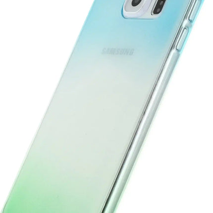 Xccess Thin Tpu Case Samsung Galaxy S6 Edge Gradual Green/Turquoise Xccess