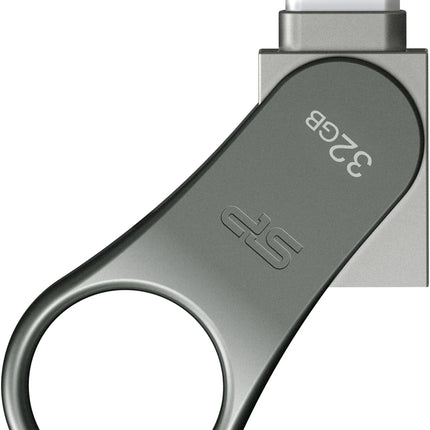 Silicon Power C80 Dual Usb Pendrive Mobile 32Gb Usb-C Grey Silicon Power