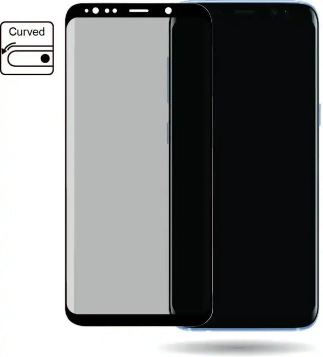 Mobilize Edge-To-Edge Glass Screen Protector Samsung Galaxy S8+ Black Mobilize