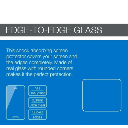 Mobilize Edge-To-Edge Glass Screen Protector Samsung Galaxy A3 2017 Black Mobilize