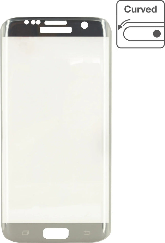 Mobilize Edge-To-Edge Glass Screen Protector Samsung Galaxy S7 Edge Silver Mobilize