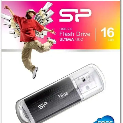 Silicon Power U02 Ultima Usb Pendrive 16Gb Usb 2.0 Black Silicon Power