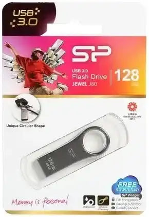 Silicon Power J80 Jewel Usb Pendrive 128Gb Usb 3.2 Titanium Silicon Power