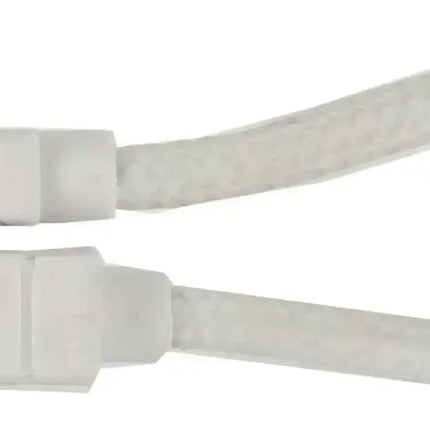 Keymate Charge/Sync Keychain Cable Nylon Braided Lightning White KeyMate