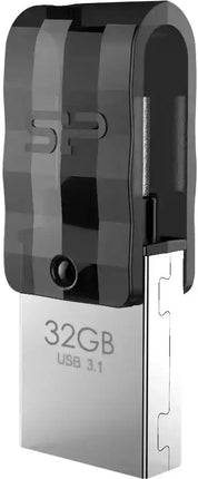 Silicon Power C31 Dual Usb Pendrive Mobile 32Gb Usb-C Black Silicon Power
