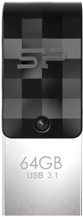 Silicon Power C31 Dual Usb Pendrive Mobile 64Gb Usb-C Black Silicon Power